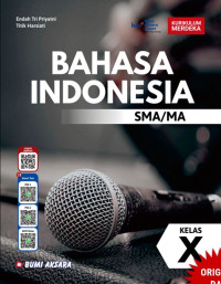 Image of Bahasa Indonesia SMA MA Kelas X Kurikulum Merdeka